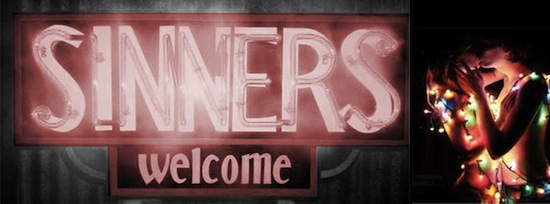 Godless Perverts Sinners Welcome banner