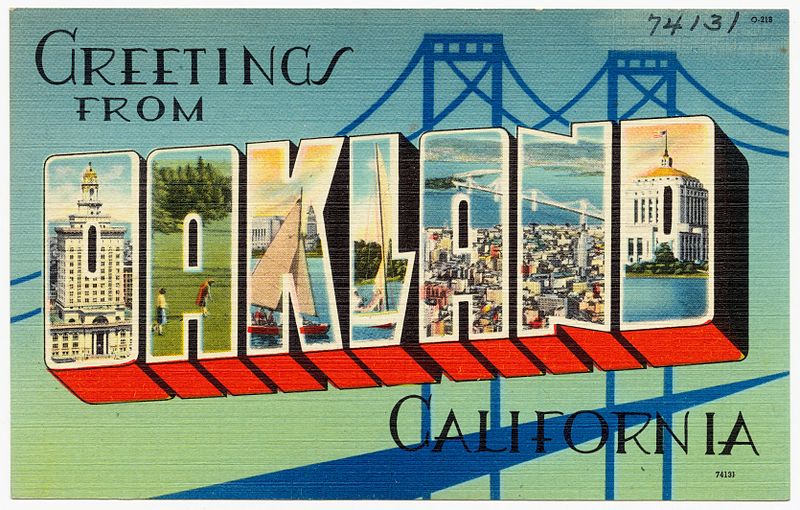 Greetings from Oakland postcard